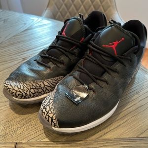 Gently used gold air Jordan’s